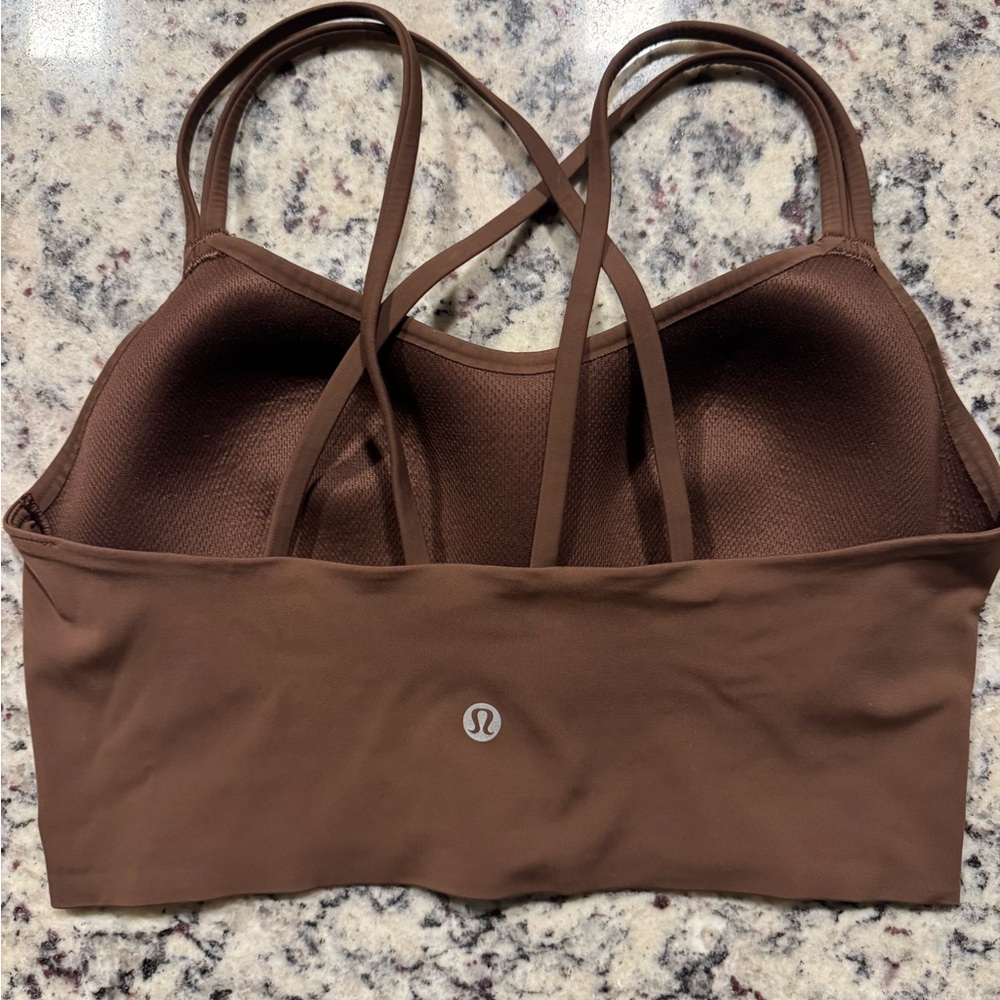 lululemon Chocolate Brown Sports Bra size 8